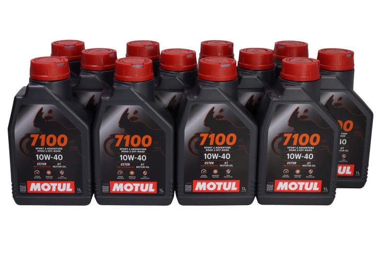 Set 12 bucati ulei de motor la 1L Motul 7100 10W40 API SN