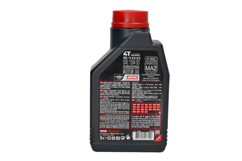Ulei de motor Motul 5100 4T 15W50 API SM 1L - imagine 2