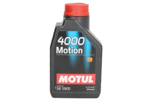 Ulei de motor Motul 4000 Motion 10W30 ACEA A1, B1 1L