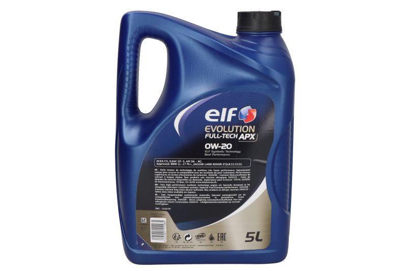 Ulei de motor Elf Evolution Full-Tech APX 0W20 C5 5L - imagine 2