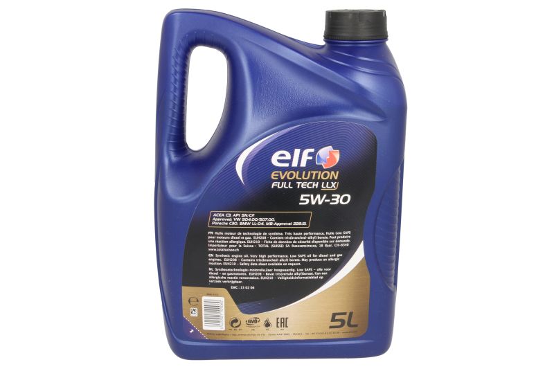 Ulei de motor ELF Evolution Full-Tech LLX 5W30 C3 5L - imagine 2