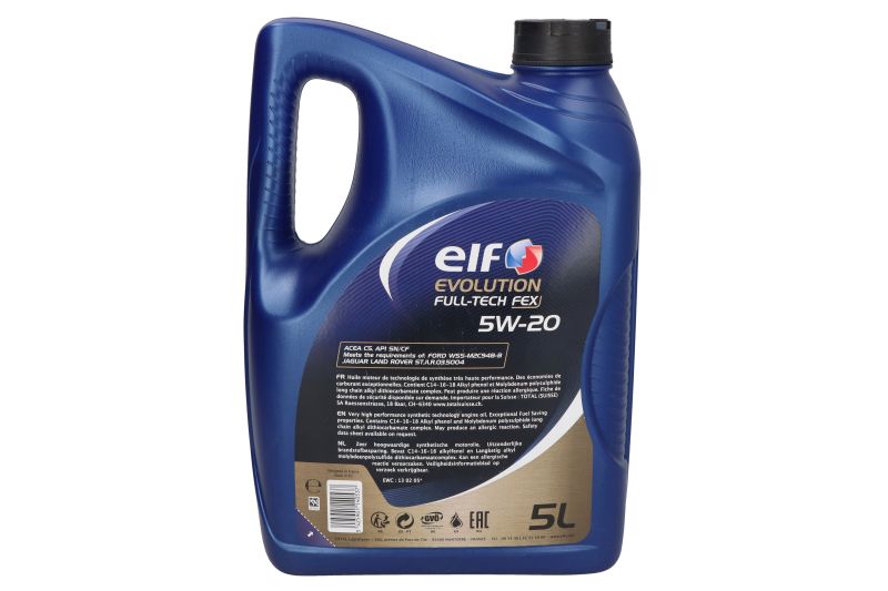 Ulei de motor Elf Evolution Full-Tech FEX 5W20 ACEA C5 5L - imagine 2