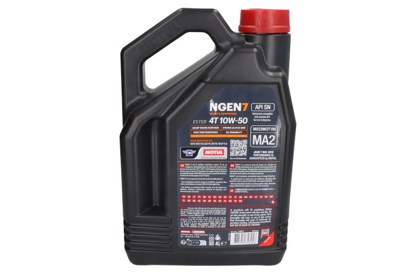 Ulei de motor Motul Ngen7 4T 10W50 API SP 4L - imagine 2
