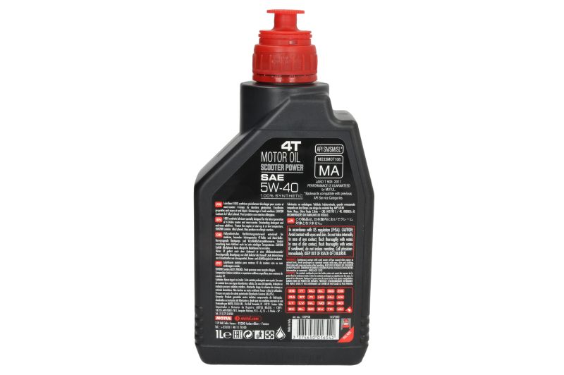 Ulei de motor Motul 4T Scooter Power 5W40 API SN 1L - imagine 2