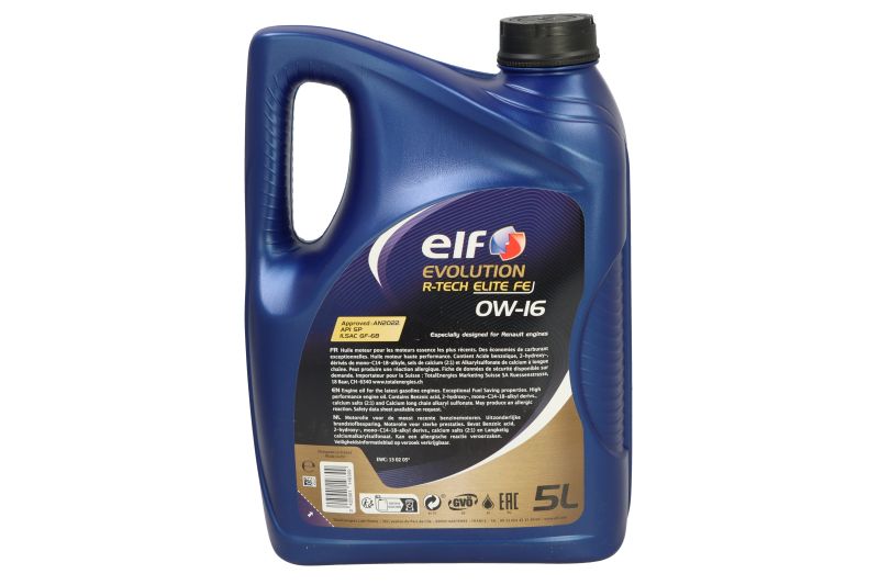 Ulei de motor Elf Evolution R-Tech Elite FE 0W16 ACEA GF-6B,API SP 5L - imagine 2