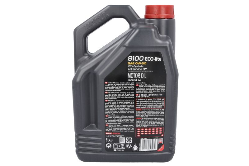 Ulei de motor Motul 8100 Eco-Lite 0W30 API ILSAC GF-6A, RC, SP 5L - imagine 2
