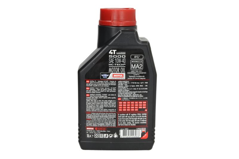 Ulei de motor Motul 5000 10W40 API SL 1L - imagine 2
