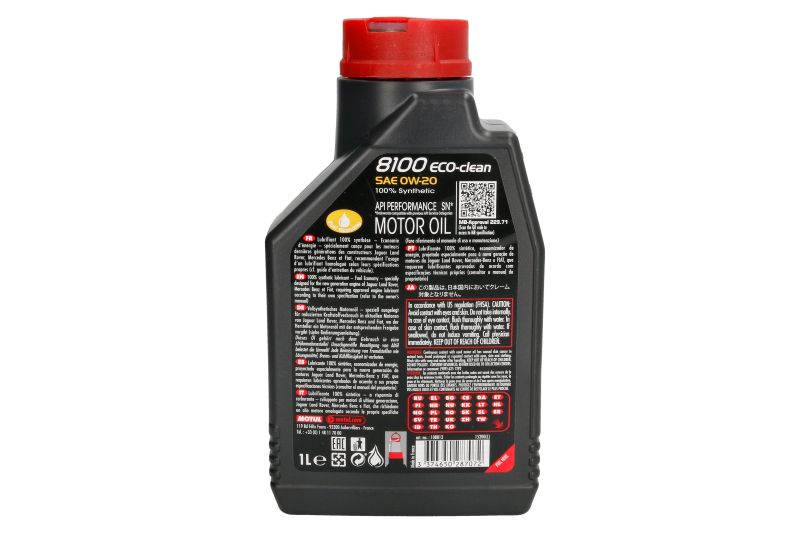 Ulei de motor Motul 8100 ECO-clean 0W20 ACEA C5,C6 1L - imagine 2