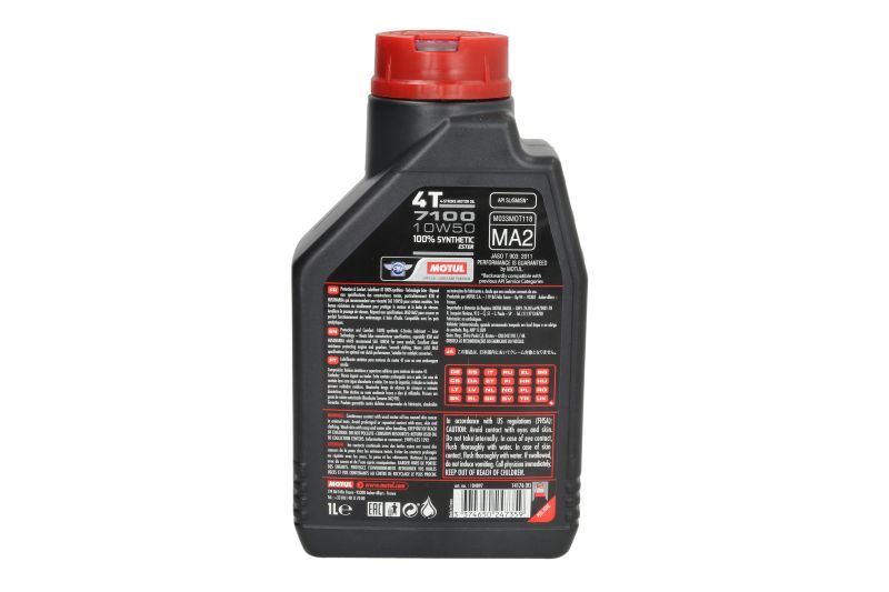Ulei de motor Motul 7100 4T 10W50 API SN 1L - imagine 2
