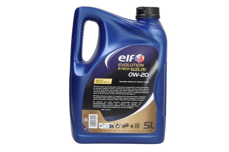 Ulei de motor Elf Evolution R-Tech Elite FE 0W20 C5 5L - imagine 2
