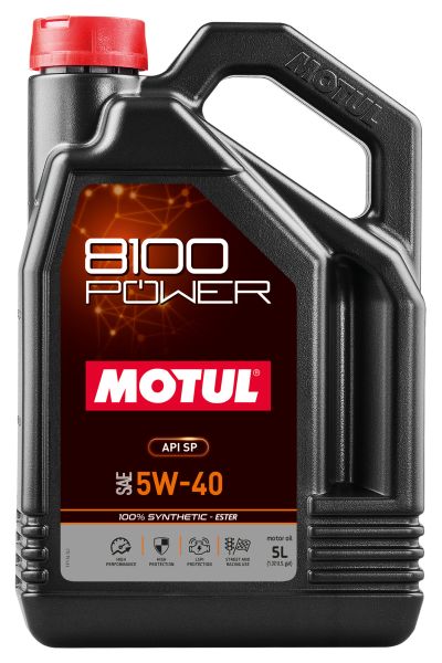 Ulei de motor Motul 8100 Power 5W40 API SP 5L