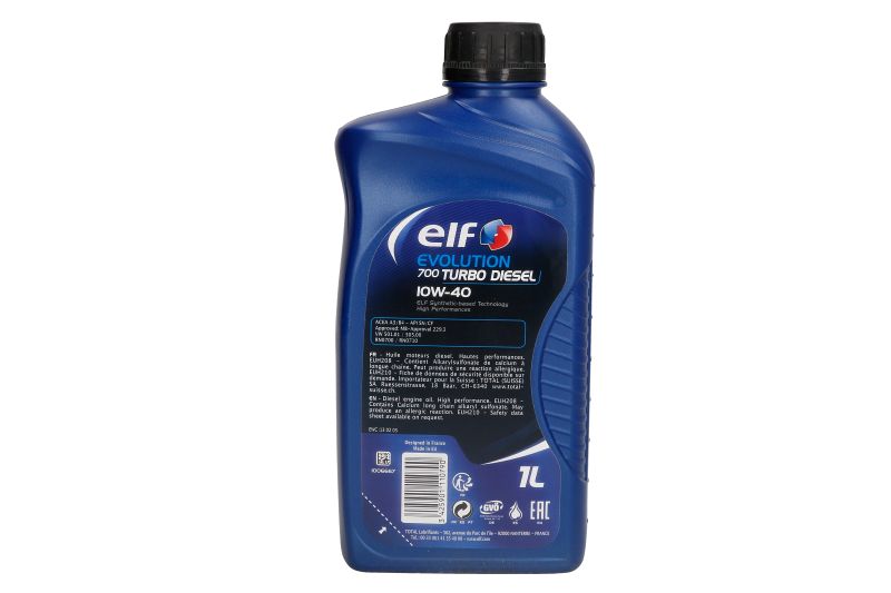 Ulei de motor ELF Evolution 700 Turbo Diesel 10W40 ACEA A3,B4 1L - imagine 2
