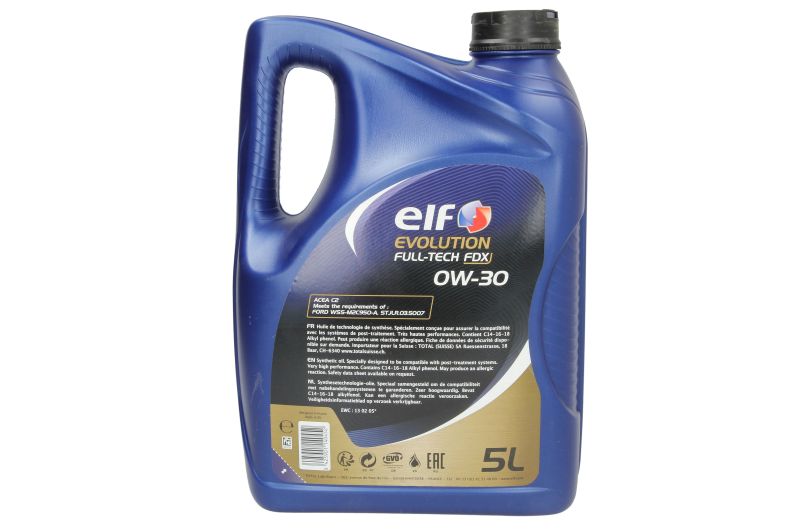 Ulei de motor Elf Evolution Full-Tech FDX 0W30 C2 5L - imagine 2