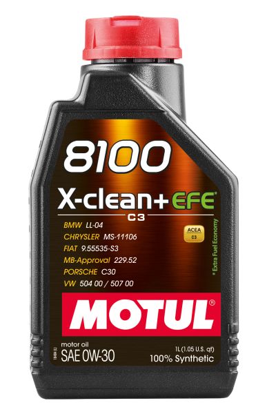 Ulei de motor Motul 8100 X-clean EFE 0W30 C3 1L