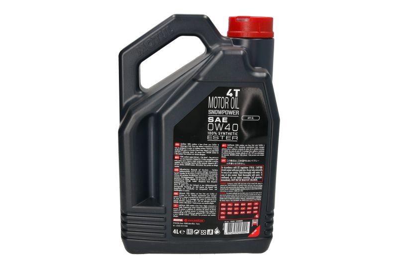 Ulei de motor Motul Snow Power 4T 0W40 API SL 4L - imagine 2