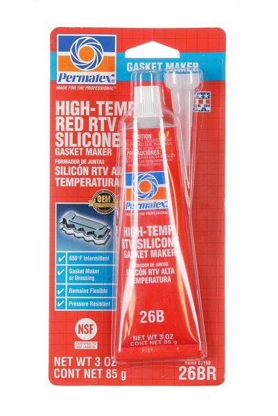 Silicon de etansare , tub 85g, rosu, -54/343°C Permatex