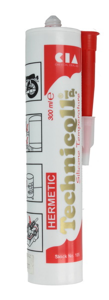 Silicon de etansare, rosu, tub 300 ml, -60/300°C