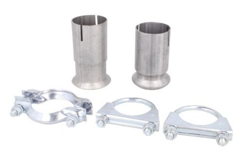 Set conector si colier teava esapament 48 mm