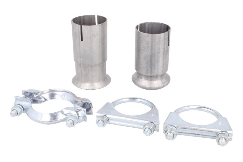 Set conector si colier teava esapament 48 mm