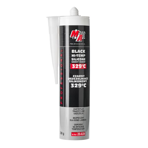 Silicon de etansare, tub 290 g, negru, -54/329°C