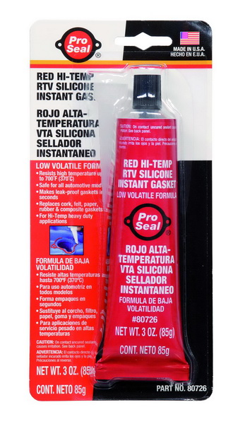 Silicon de etansare , tub 85g, rosu, -62/343°C