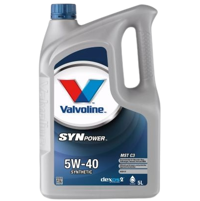 Ulei motor VALVOLINE SYNPOWER MST C3 5W40 V540SPMSTC3/5, volum 5 litri, sintetic