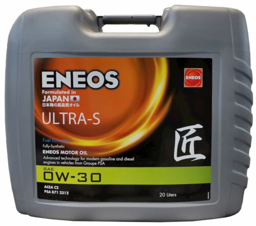 Ulei motor ENEOS ULTRA-S 0W30 E.US0W30/20, volum 20 litri, sintetic
