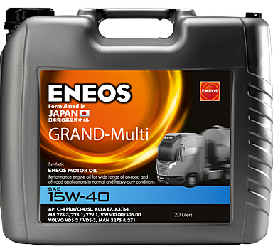 Ulei motor camion ENEOS GRAND-MULTI 15W40 E.GM15W40/20, volum 20 litri, sintetic