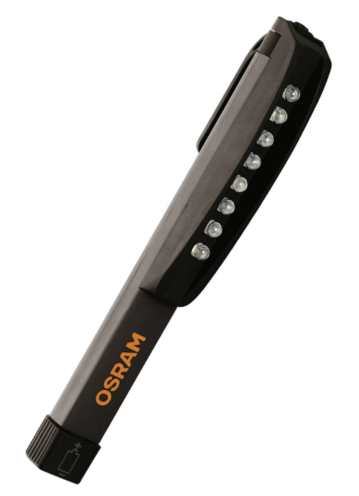 Lanterna inspectie auto OSRAM LED Inspect Penlight 80 LEDIL203, 7000K, 8 LED-uri, prindere magnetica, baterii AAA incluse