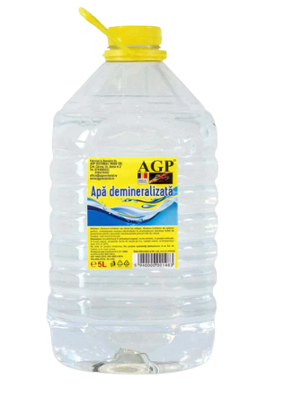 Apa demineralizata AGP, volum 5 litri