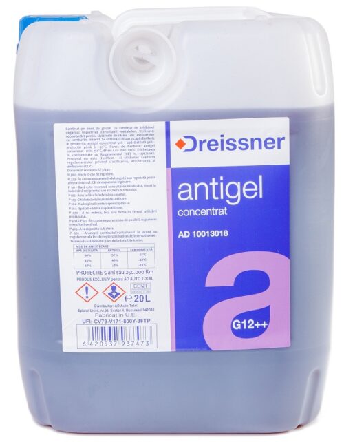 Antigel concentrat DREISSNER G12++ Superplus AD 10013018, culoare violet, volum 20 litri