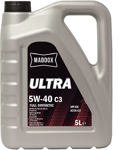 Ulei motor MADDOX ULTRA 5W40 C3, volum 5 litri, sintetic