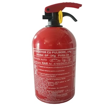 Stingator auto cu pulbere INSO, tip P1, 1 kg, fara manometru