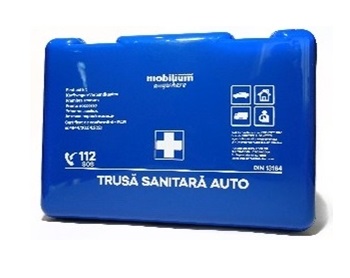 Trusa medicala auto AD AutoTotal RO00079, DIN 13164, pentru prim ajutor, autorizata RAR, valabilitate 5 ani