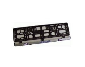 Suport pentru numar auto AD AUTOTOTAL, personalizat AD Garage, plastic, negru