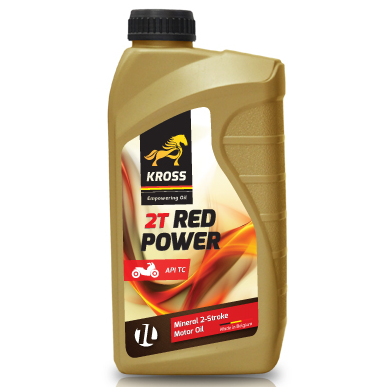 Ulei motor KROSS 2T RED POWER P30011-KRO001, volum 1 litru