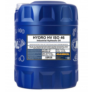 Ulei hidraulic MANNOL HYDRO ISO 46 HV MN2202-20, volum 20 litri, mineral