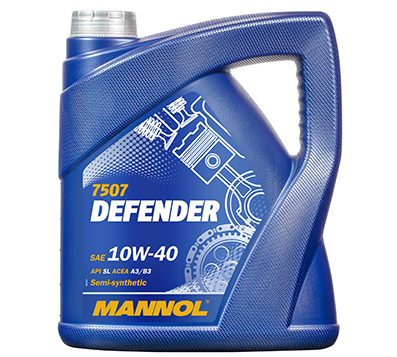 Ulei motor MANNOL Defender Stahlsynt 10W40 MN7507-4, volum 4 litri, semi sintetic
