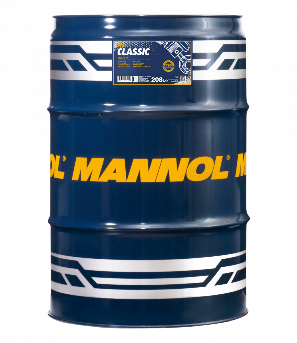 Ulei motor MANNOL Classic 10W40 MN7501-DR, volum 208 litri, sintetic