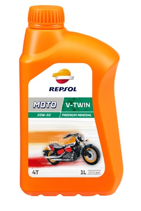 Ulei motor 4T REPSOL MOTO V-TWIN 4T 20W50 RP168Q51, volum 1 litru, mineral