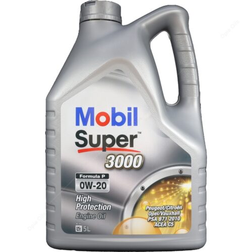 Ulei motor MOBIL Super 3000 Formula P 0W20, volum 5 litri, sintetic