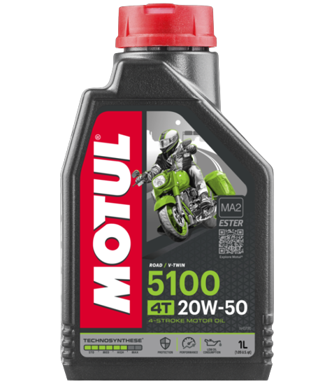 Ulei motor 4T MOTUL 5100 20W50, volum 1 litru, sintetic
