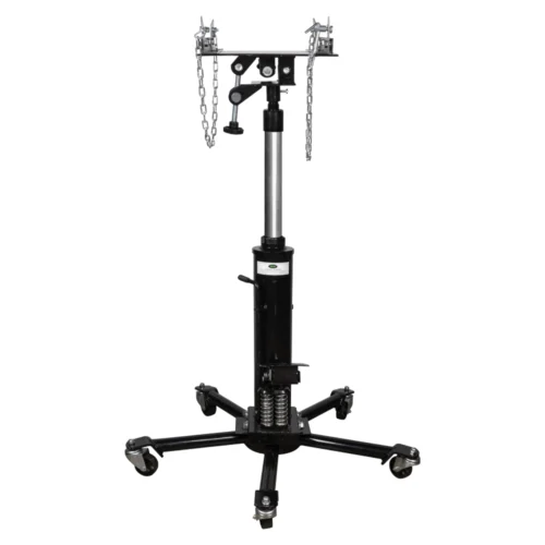 Cric hidraulic pentru cutie de viteza JBM 50830, sarcina maxima 500 kg, inaltime ridicare 850-1740 mm, rapid, dublu piston