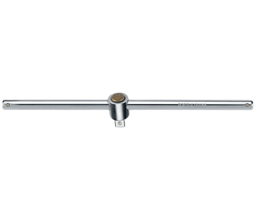 Maner de forta T cu cap culisant TOPTUL CTCJ1208, antrenor patrat 3/8 inch, lungime 202 mm, crom vanadiu, finisaj satinat