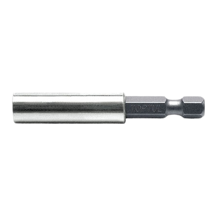 Suport magnetic pentru biti insurubare TOPTUL FTDC0808, prindere hex 1/4 inch, antrenor hex 1/4 inch, lungime 60 mm, crom vanadiu
