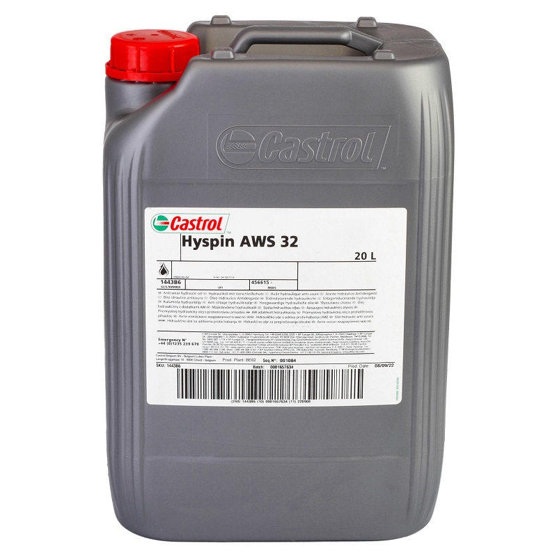 Ulei hidraulic CASTROL Hyspin AWS 32 1443B6, volum 20 litri
