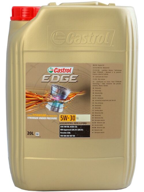 Ulei motor CASTROL Edge LL 5W30 15664C, volum 20 litri, sintetic