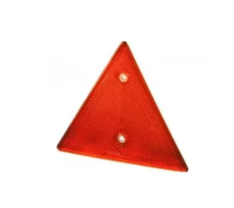 Triunghi reflectorizant PROPLAST, rosu