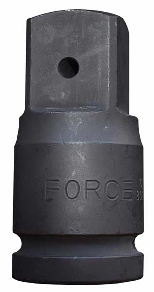 Adaptor pentru chei impact FORCE, antrenor patrat 1 inch, deschidere cheie 1/2 inch, lungime 80 mm