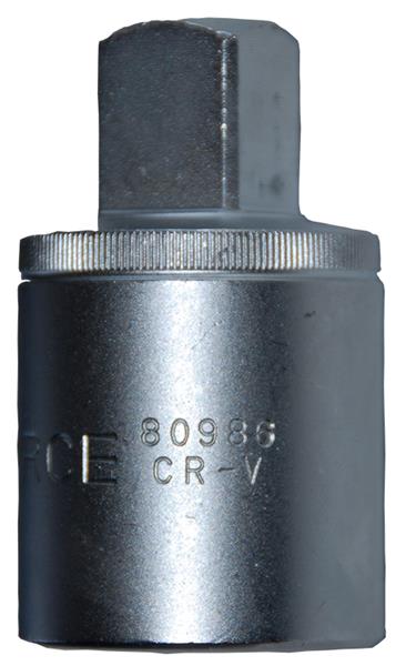 Adaptor pentru chei FORCE, antrenor patrat 1 inch, deschidere cheie 3/4 inch, lungime 74 mm